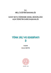 Türk dili ve edebiyyatı 3